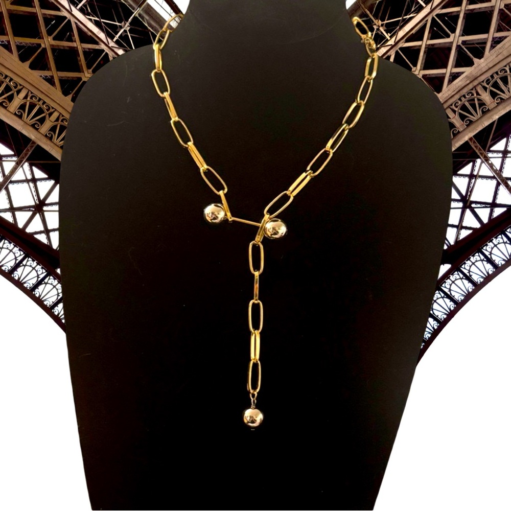 Gold & Chrome Toggle Bracelet